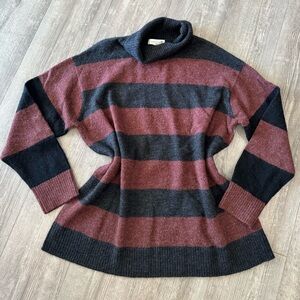 TREASURE & BOND wide striped turtleneck sweater ✨